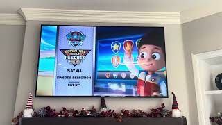 Paw Patrol Adventure Beach Rescues 2023 DVD Menu Walkthrough