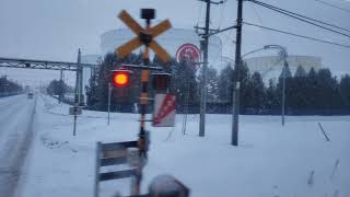 キハ40形普通2429D 芽室駅、貨物駅