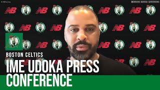 PRESS CONFERENCE: Celtics head coach Ime Udoka on needs for this offseason & drafting JD Davison