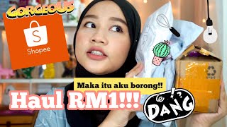 SHOPEE HAUL RM1 pulak !! Berbaloii!!! screenshot 1