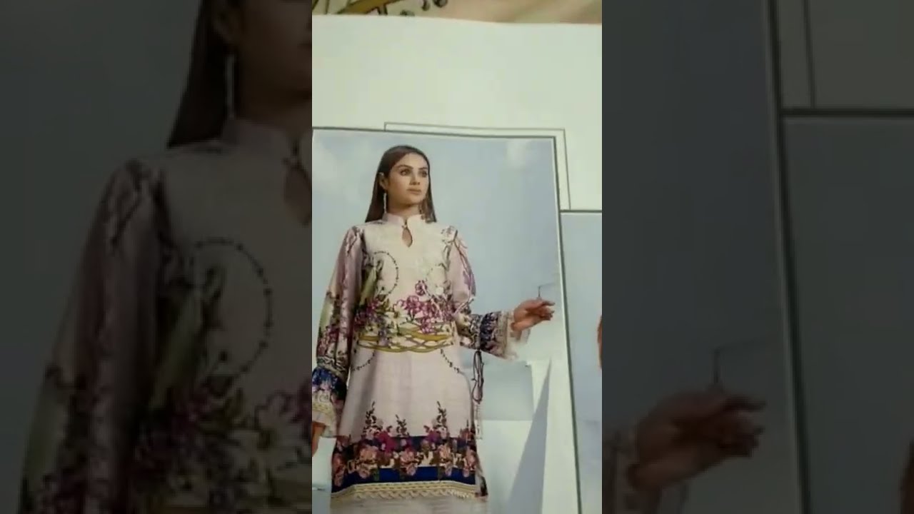 Jade solitaire embroidered lawn kurti 