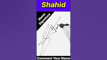 SHAHID NAME STYLISH SIGNATURE || LETTER S SIGNATURE SAMPLE || #ytshorts #shortsfeed #shahid