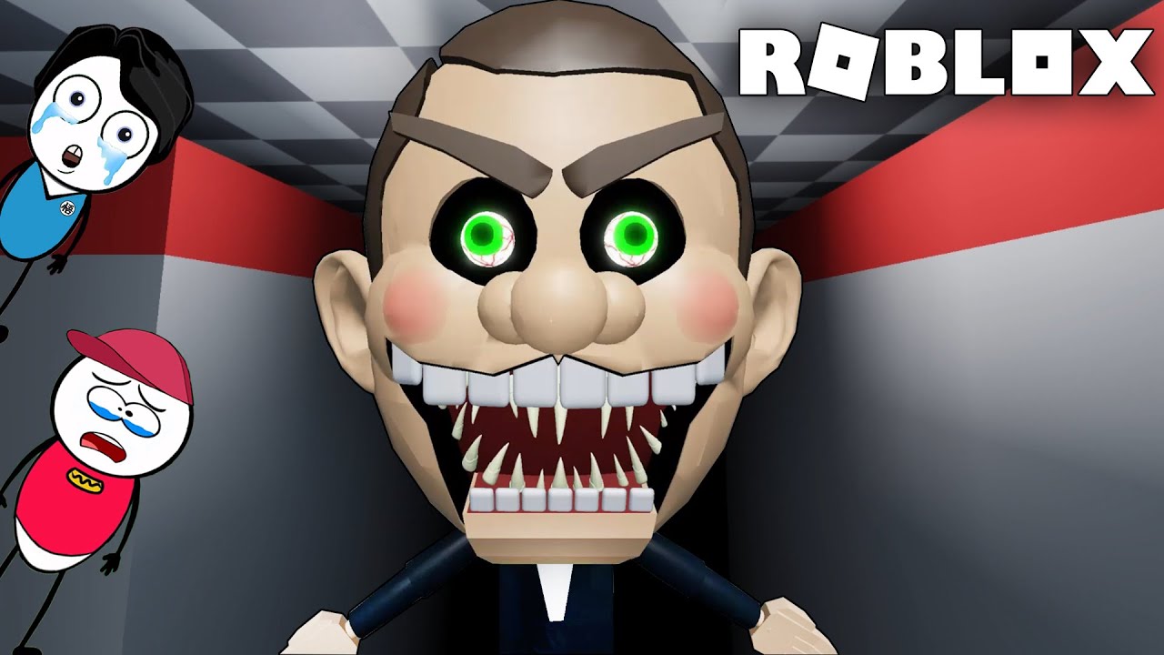 ROBLOX Escape Mr Funny SCARY OBBY Khaleel and Motu Gameplay