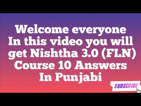 Diksha App // Nishtha 3.0 (FLN) Course 10 Answers // In Punjabi