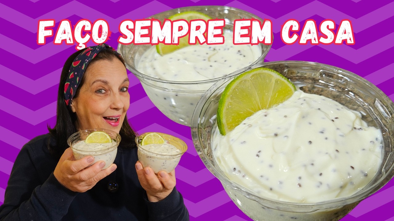 ESSA MOUSSE DE LIMÃO FÁCIL DIET NÃO VAI OVO NEM GELATINA