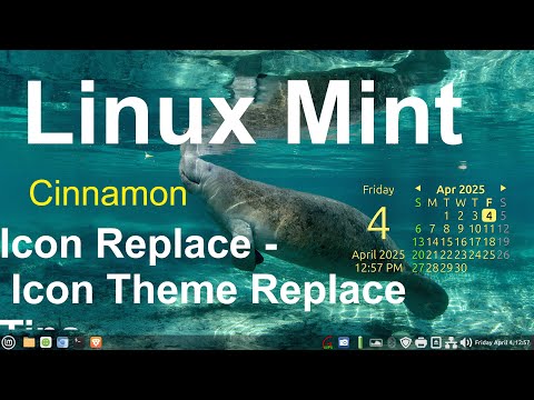 Linux Mint - Cinnamon - Icon Replace & Missing Icon Theme Tips & GIMP Tips.