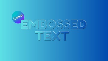 Create a Clean & Simple Embossed Text Effect in Canva | Easy Design Tutorial