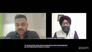 UAE E-invoicing by CA Ekansh Agrawal; Moderated by CA Prabhdeep Singh Baweja 