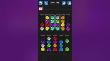 Ball Sort Puzzle by Guru Game: Levels 1751, 1752, 1753, 1754, 1755