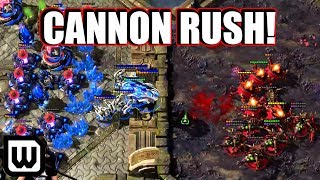 Starcraft 2: LONG FORM CANNON RUSH! (Parting vs soO)