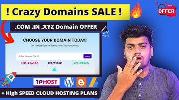 😱Loot Offer - Get Domains at Crazy Cheap Price ✅ Unlimited .Com Domain At Cheap Rate 🔥 ThePowerHost