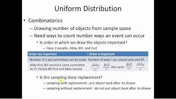 Probability Theory 5 Combinatorics