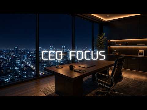 Deep Work Music | CEO Night Office for Deep Focus & Productivity