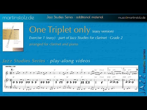 One Triplet only (easy version) arranged for Clarinet and Piano