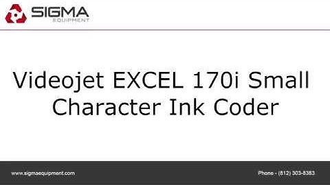 Videojet EXCEL 170i Small Character Ink Coder