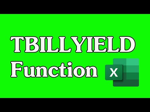 How to Use the TBILLYIELD Function in Excel