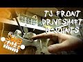 Jeep Wrangler TJ Front Driveshaft U-joint replacement Part1 Disassembly