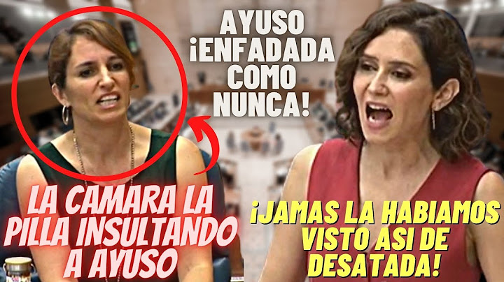 Una CÁMARA pilla a la MEMA INSULTANDO a AYUSO 🔥¡MIENTRAS ESTA LE DABA EL MAYOR REPASO JAMÁS VISTO!🔥