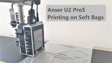 Anser U2 ProS print on soft plastic bags