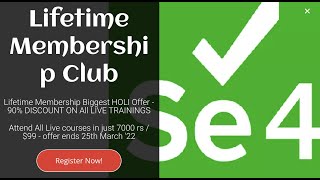 Selenium with Core Java training Demo session Batch June 2022 Net Worth