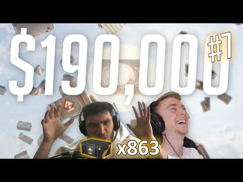 Opening 863x Weapon Case 1s, again! ($190,000+ CS2 case opening!)
