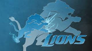 1 Hour Screensaver - Ambience - No Sound!  Detroit Lions Team Logo 2025 - 2026 NFL Football