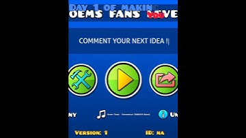 Day 1 of making a level with YOUR comments #gd #geometrydash #dash #level #likepls #subscribe #cool