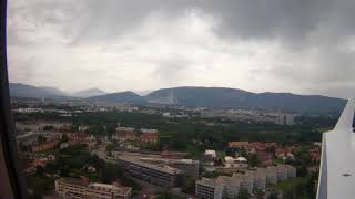 Arrival at Geneva on Aviaa Challenger 604 2-BLUE