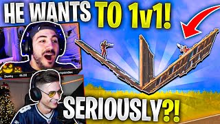 Stream Sniper Challenges Professional Fortnite Player To A 1v1!