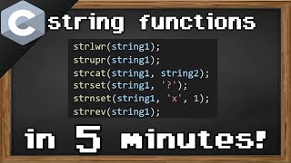 C string functions 🔠