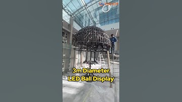 How to install LED display ball? (3m diameter) #flexibleled #sphere #ledscreen #leddisplay #yuchip