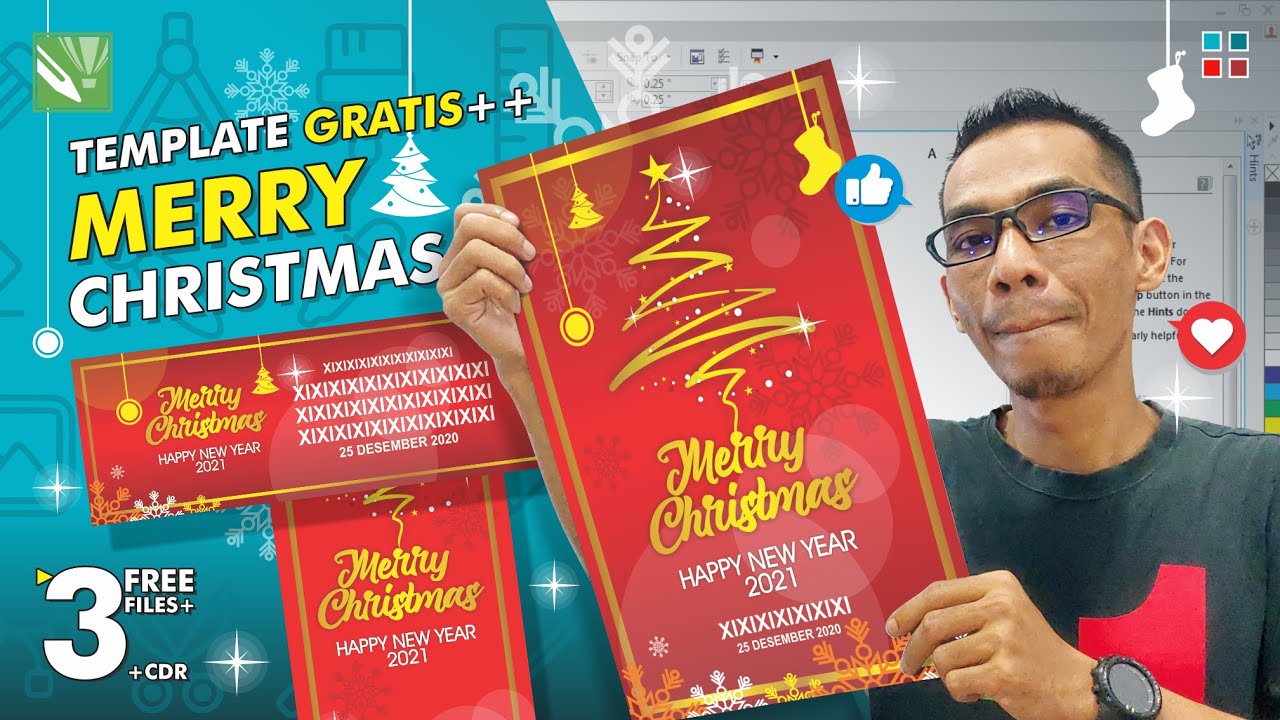 Paket Template Desain NATAL 2020 CorelDRAW YouTube