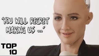 Video thumbnail of "Top 10 Scary Things Robots Have Said"