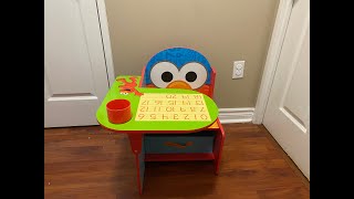 Delta Children Sesame Street Elmo Chair With Storage Bin Assembly and Review