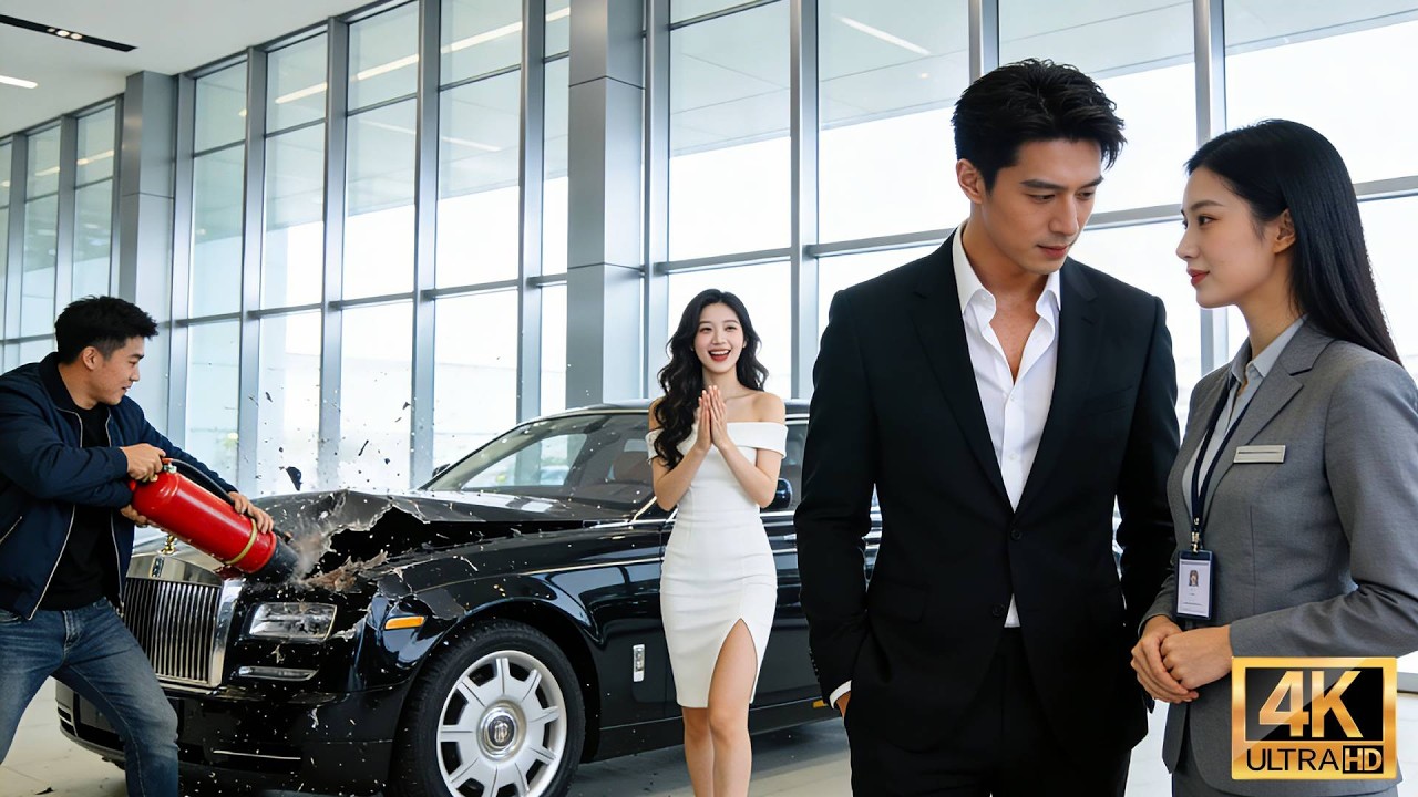 Mi ex incitó a su nuevo novio a destrozar un coche de lujo—creía que yo pagaría; solo la vi hundirse