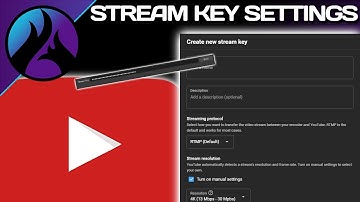 New Youtube Stream Key Settings Dashboard Update (2021)