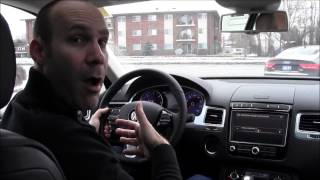 2015 VW Touareg Test Drive Blind Spot Demo at Volkswagen Waterloo with Robert Vagacs Volkswagen Blindspot Detection