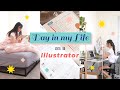 A Day in the Life of a Self Employed Illustrator ☀ STUDIO VLOG 31 ☀