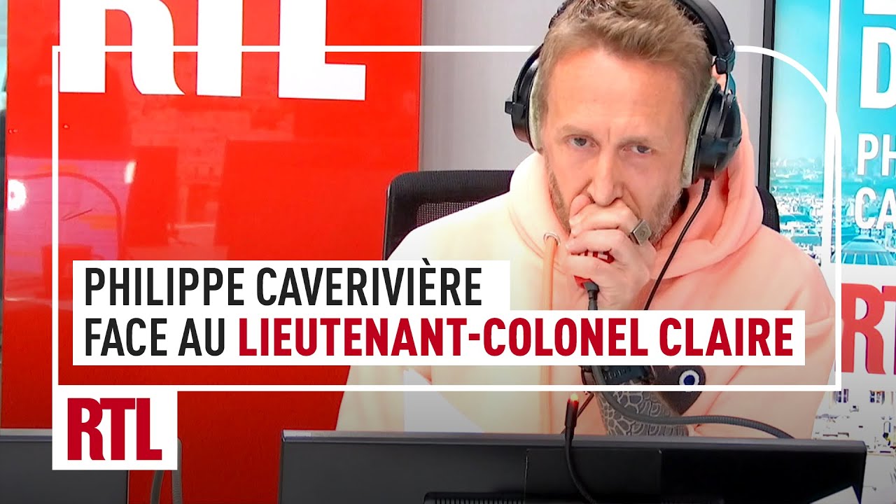 Philippe Caverivière face au Lieutenant-colonel Claire, première femme à piloter un Rafale