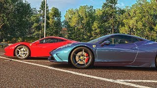 Forza horizon 4 drag race ferrari 488 gtb vs 458 speciale | racer v8.
my gameplay in the game takes place on steering wheel of a ...