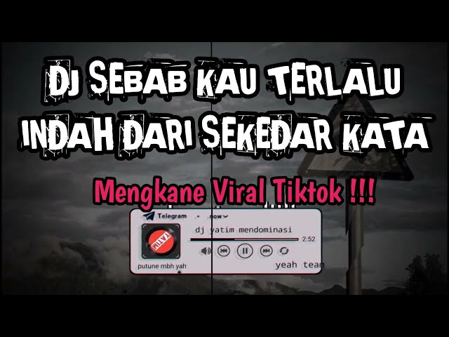 DJ SEBAB KAU TERLALU INDAH DARI SEKEDAR KATA||KOMANG-RAIM LAODE REMIX MENGKANE VIRAL TIKTOK class=