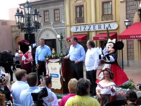 8/5 Epcot Via Napoli Grand Opening Ceremony with E...