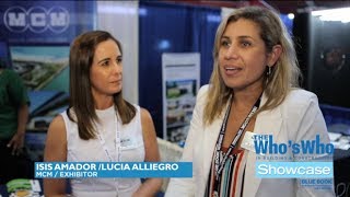 Isis Amador and Lucia Alliegro from Munilla Construction Management Review The Who's Who Showcase