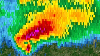 2025 Selmer, Tennessee Supercell Radar Loop