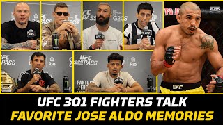 UFC Fighters Reveal Their Favorite José Aldo Memories | UFC 301 by MMAFightingonSBN 2,554 views 7 days ago 4 minutes, 36 seconds