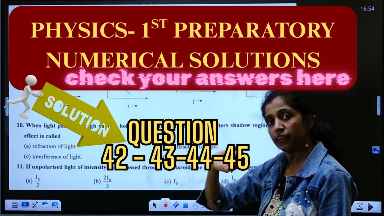 2nd PUC 1st Physics Preparatory Exam Numericals Solutions 2026 | PUC 2nd Year| Numericals Explained