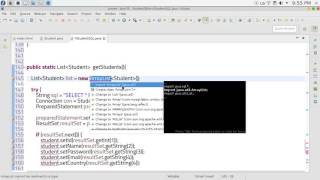 27  JAVA EE Servlets  Read & view database Student SQL