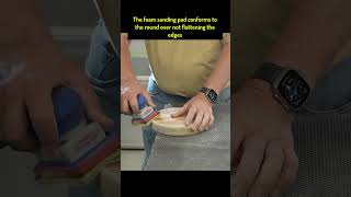 My Go To Sander for contoured edges and odd shapes is the 3x4 Electric Rey Surfprep Sander #sanding
