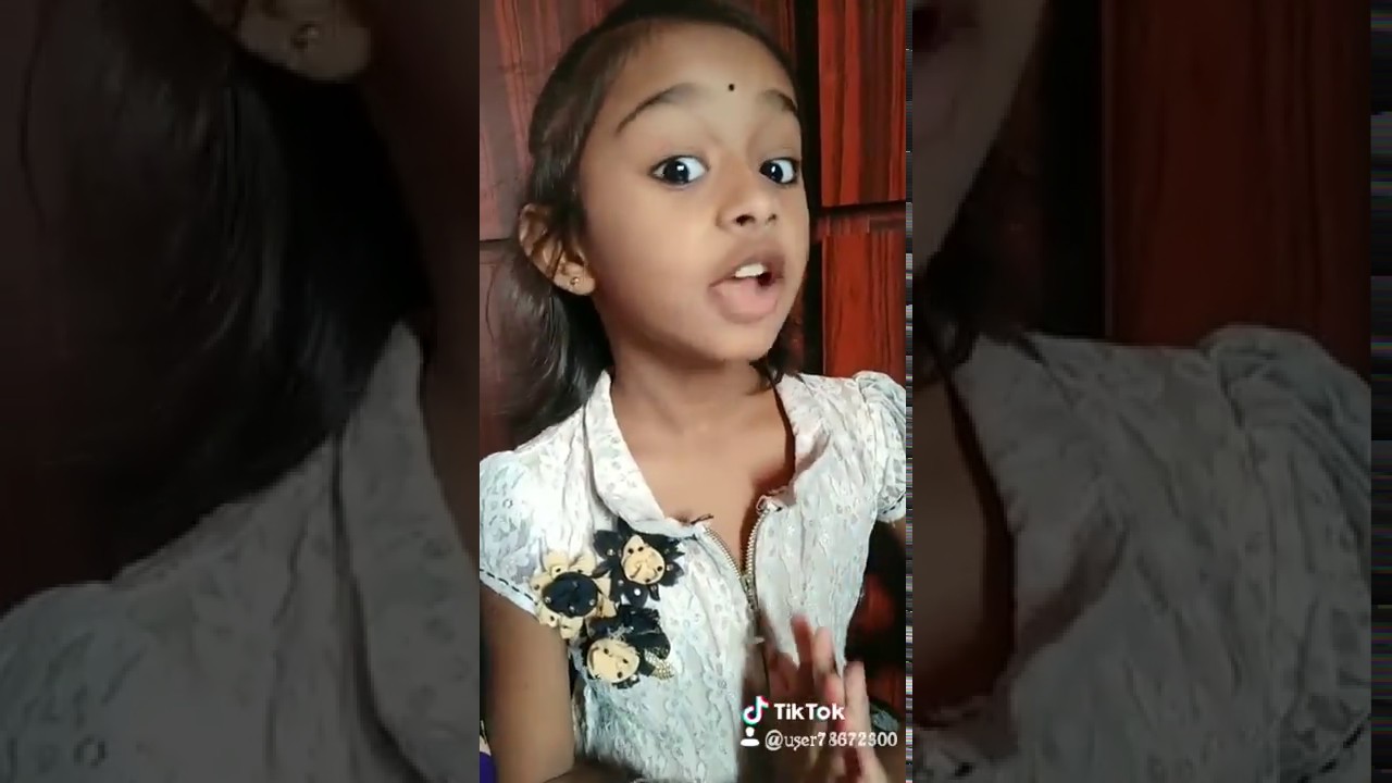 Tik Tok video by cute girl.