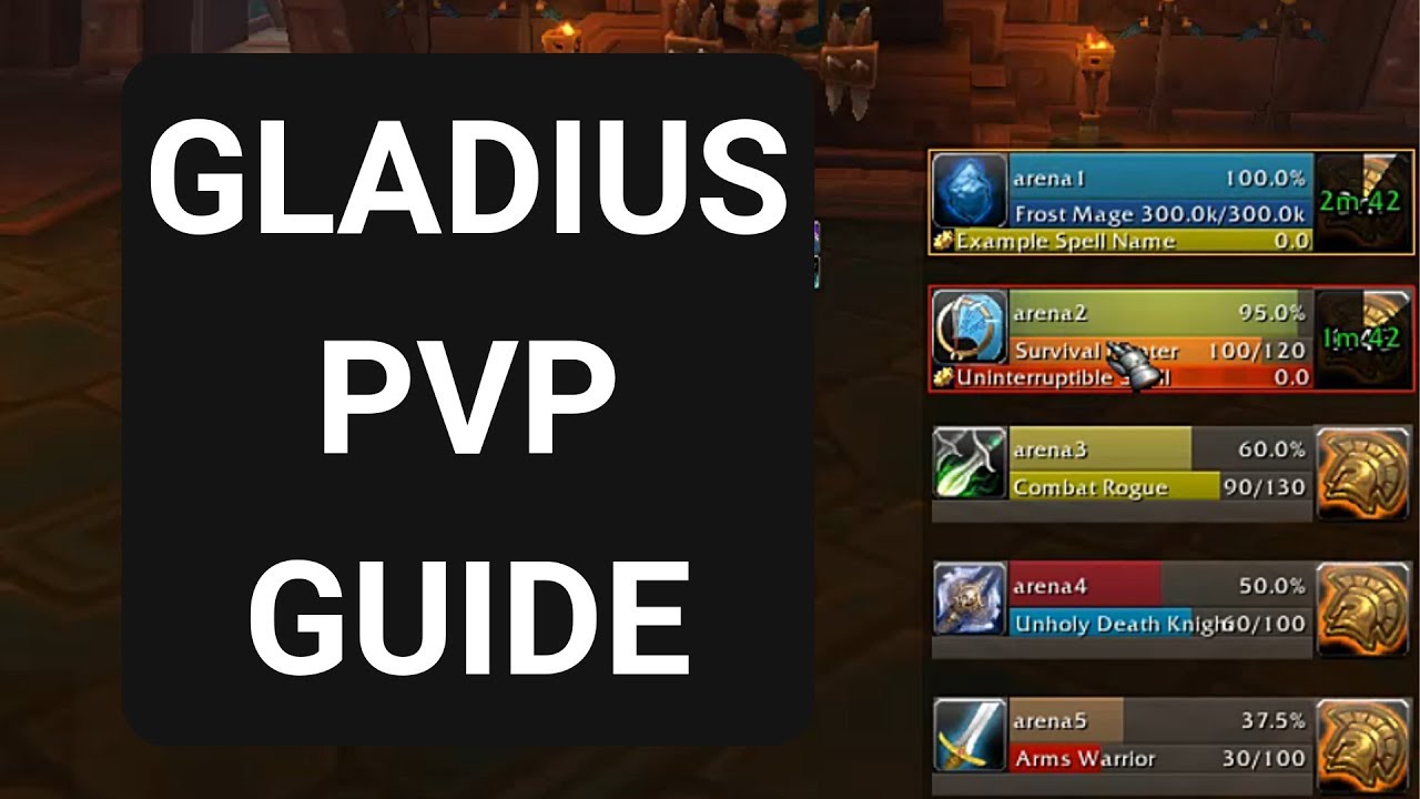 WoW Gladius Guide PvP Setup - Fix Gladius to Track Every Spell! - YouTube